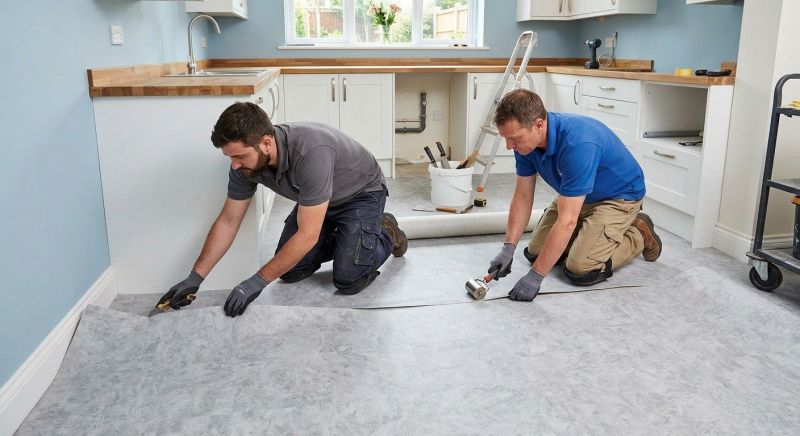 Sheet Linoleum Installation in Hamilton, OH