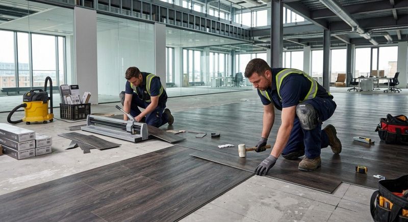 Our team working on Flooring Service projects in Waynesville, OH