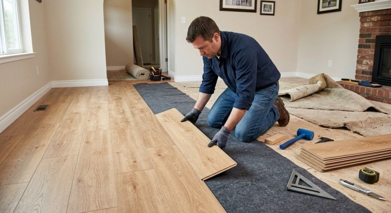 Laminate Floor Remodeling in Waynesville, OH