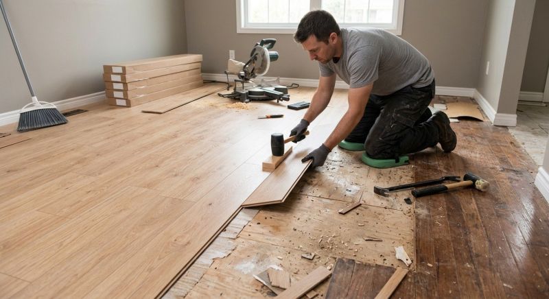 Laminate Floor Replacement in Warren County, OH
