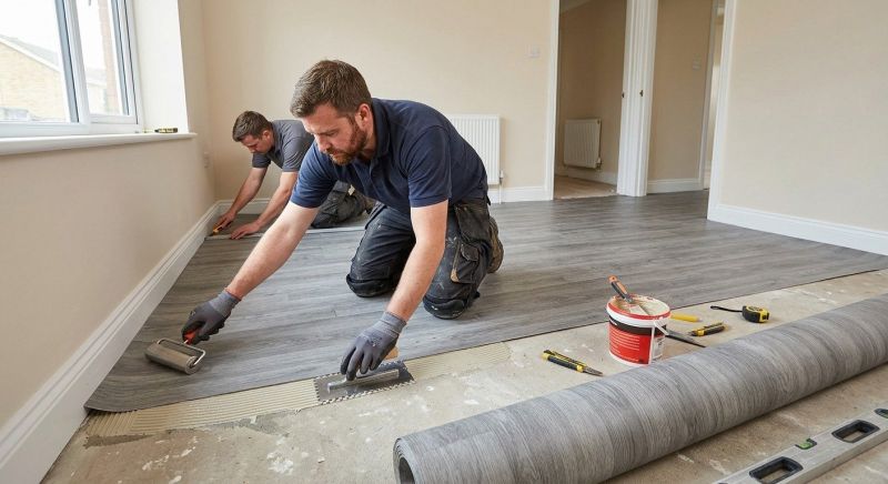 Sheet Linoleum Installation in Waynesville, OH