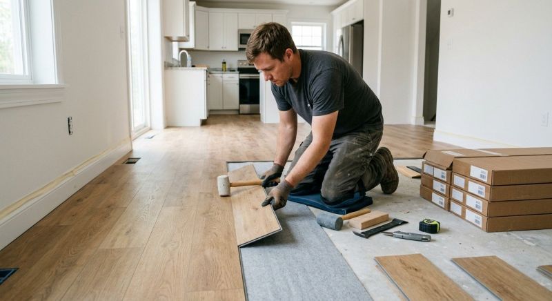 Vinyl Plank Floor Installation in Waynesville, OH